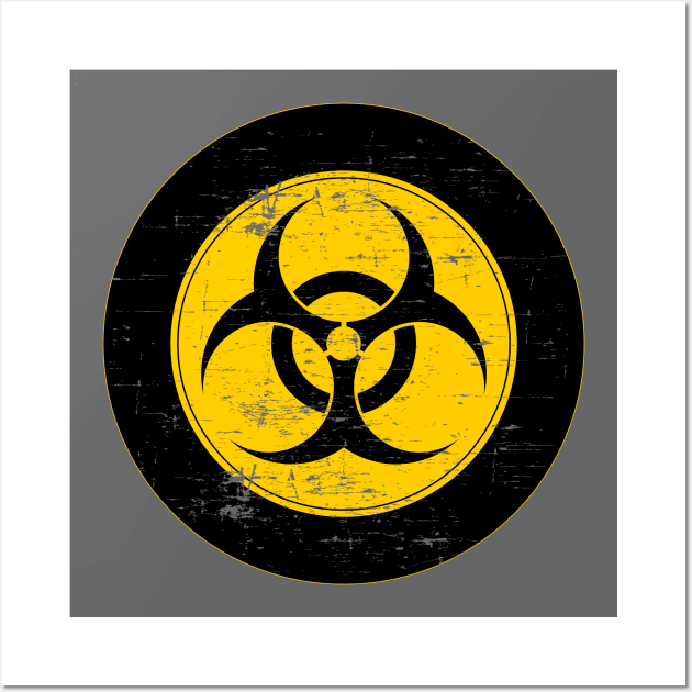 Mod Biohazard sign fun target distressed Wall Art by Lefteris